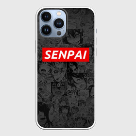 Чехол для iPhone 13 Pro Max с принтом SENPAI | СЕНПАЙ ,  |  | Тематика изображения на принте: ahegao | kawai | kowai | oppai | otaku | senpai | sugoi | waifu | yandere | ахегао | ковай | отаку | сенпай | яндере