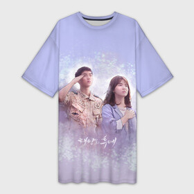 Платье-футболка 3D с принтом Потомки солнца ,  |  | descendants of the sun | taeyangui huye | дорама | кан мо ён | корейские сериалы | потомки солнца | сон хе гё | сон чжун ки | ю си джин