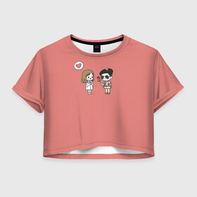 Женская футболка Crop-top 3D с принтом Descendants of the Sun , 100% полиэстер | круглая горловина, длина футболки до линии талии, рукава с отворотами | descendants of the sun | taeyangui huye | дорама | кан мо ён | корейские сериалы | потомки солнца | сон хе гё | сон чжун ки | ю си джин