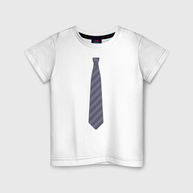 Детская футболка хлопок с принтом Business , 100% хлопок | круглый вырез горловины, полуприлегающий силуэт, длина до линии бедер | business | business style | галстук | деловой стиль
