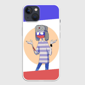 Чехол для iPhone 13 с принтом CountryHumans   Россия ,  |  | balls | country | countryballs | countryhumans | fandom | flag | flags | humans | russia | ussr | болз | кантри | кантриболз | кантрихуманс | россия | ссср | страна | страны | флаг | флаги | фэндом | хуманс | хьюманс