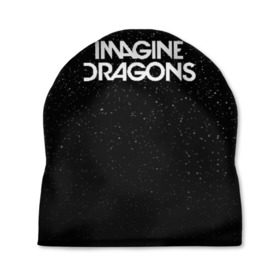 Шапка 3D с принтом IMAGINE DRAGONS (КАПЮШОН) , 100% полиэстер | универсальный размер, печать по всей поверхности изделия | evolve | id | imagine dragons | драконы | ид