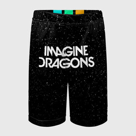 Детские спортивные шорты 3D с принтом IMAGINE DRAGONS (КАПЮШОН) ,  100% полиэстер
 | пояс оформлен широкой мягкой резинкой, ткань тянется
 | evolve | id | imagine dragons | драконы | ид