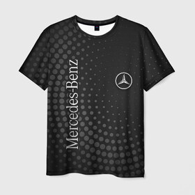 Мужская футболка 3D с принтом Mercedes , 100% полиэфир | прямой крой, круглый вырез горловины, длина до линии бедер | amg | mercedes | авто | автомобиль | иномарка | логотип | машина | мерседес | текстура