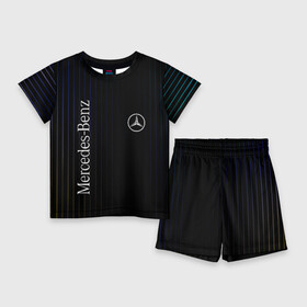 Детский костюм с шортами 3D с принтом Mercedes ,  |  | amg | mercedes | авто | автомобиль | иномарка | логотип | машина | мерседес | текстура
