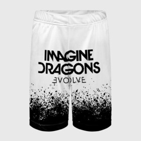 Детские спортивные шорты 3D с принтом IMAGINE DRAGONS ,  100% полиэстер
 | пояс оформлен широкой мягкой резинкой, ткань тянется
 | evolve | id | imagine dragons | драконы | ид