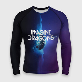 Мужской рашгард 3D с принтом IMAGINE DRAGONS ,  |  | Тематика изображения на принте: evolve | id | imagine dragons | драконы | ид