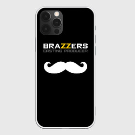 Чехол для iPhone 12 Pro Max с принтом Brazzers Casting-producer , Силикон |  | adults | brazzers | casting | inscription | logo | movies | mustache | producer | studio | кастинг | логотип | надпись | продюсер | студия | усы | фильмы