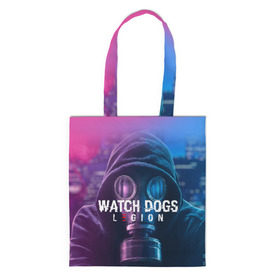 Сумка 3D повседневная с принтом WATCH DOGS LEGION , 100% полиэстер | Плотность: 200 г/м2; Размер: 34×35 см; Высота лямок: 30 см | ded sec | fox | hacker | legion | watch dogs | watch dogs 2 | watch dogs legion | легион | хакер