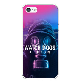 Чехол для iPhone 5/5S матовый с принтом WATCH DOGS LEGION , Силикон | Область печати: задняя сторона чехла, без боковых панелей | ded sec | fox | hacker | legion | watch dogs | watch dogs 2 | watch dogs legion | легион | хакер