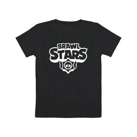 Детская футболка хлопок с принтом BRAWL STARS , 100% хлопок | круглый вырез горловины, полуприлегающий силуэт, длина до линии бедер | android | brawl stars | colt | crow | games | leon | penny | poco. | shelly | spike | wanted | брав | бравл старс | звезды | игры | мобильные игры | старс