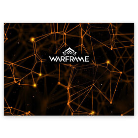 Поздравительная открытка с принтом Warframe , 100% бумага | плотность бумаги 280 г/м2, матовая, на обратной стороне линовка и место для марки
 | warframe | warframe лотос | варфрейм