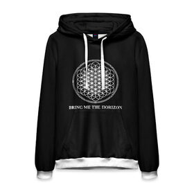 Мужская толстовка 3D с принтом BRING ME THE HORIZON , 100% полиэстер | двухслойный капюшон со шнурком для регулировки, мягкие манжеты на рукавах и по низу толстовки, спереди карман-кенгуру с мягким внутренним слоем. | bmth | bring me the horizon