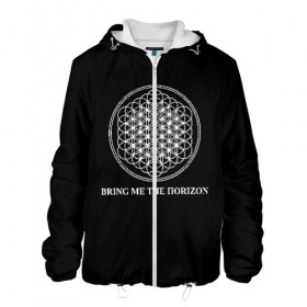 Мужская куртка 3D с принтом BRING ME THE HORIZON , ткань верха — 100% полиэстер, подклад — флис | прямой крой, подол и капюшон оформлены резинкой с фиксаторами, два кармана без застежек по бокам, один большой потайной карман на груди. Карман на груди застегивается на липучку | bmth | bring me the horizon