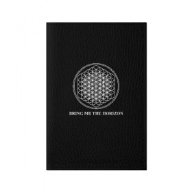 Обложка для паспорта матовая кожа с принтом BRING ME THE HORIZON , натуральная матовая кожа | размер 19,3 х 13,7 см; прозрачные пластиковые крепления | bmth | bring me the horizon