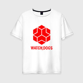 Женская футболка хлопок Oversize с принтом WATCH DOGS , 100% хлопок | свободный крой, круглый ворот, спущенный рукав, длина до линии бедер
 | ded sec | hacker | legion | watch dogs | watch dogs 2 | watch dogs legion | легион | хакер