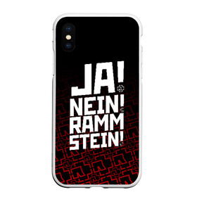 Чехол для iPhone XS Max матовый с принтом RAMMSTEIN (НА СПИНЕ) , Силикон | Область печати: задняя сторона чехла, без боковых панелей | rammstein | рамштайн