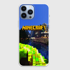 Чехол для iPhone 13 Pro Max с принтом MINECRAFT ,  |  | Тематика изображения на принте: craft | creeper | dungeon | dungeons | earth | game | logo | mine | minecraft | mobile | online | дунгеонс | земля | зомби | игра | крипер | лого | майкрафт | майнкрафт | мобайл | онлайн | подземелье | подземелья