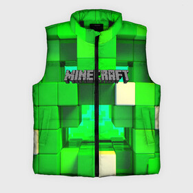 Мужской жилет утепленный 3D с принтом MINECRAFT ,  |  | craft | creeper | dungeon | dungeons | earth | game | logo | mine | minecraft | mobile | online | дунгеонс | земля | зомби | игра | крипер | лого | майкрафт | майнкрафт | мобайл | онлайн | подземелье | подземелья