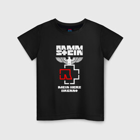 Детская футболка хлопок с принтом RAMMSTEIN | РАМШТАЙН (НА СПИНЕ) , 100% хлопок | круглый вырез горловины, полуприлегающий силуэт, длина до линии бедер | rammstein | рамштайн