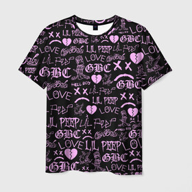 Мужская футболка 3D с принтом LIL PEEP LOGOBOMBING , 100% полиэфир | прямой крой, круглый вырез горловины, длина до линии бедер | awful things | hell boy | lil peep | lil prince | клауд | клауд рэп | лил пип | пееп. | пост эмо | реп | репер | рэп | рэпер | трэп | хип хоп | эмо трэп