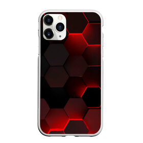 Чехол для iPhone 11 Pro Max матовый с принтом 3D плиты , Силикон |  | 3d | 3д | абстракция | квадраты | неон | плитки | плиты | свет | свечение | текстура