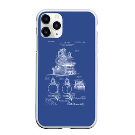 Чехол для iPhone 11 Pro матовый с принтом Locomotives , Силикон |  | patent | дорога | жд | железная | идея | история | локомотив | паровоз | патент | поезд | поезда | путешествие | путь | разработка | чертеж | чертежи