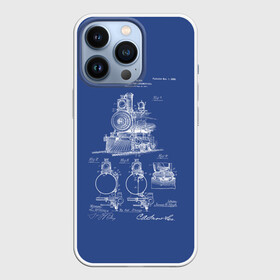 Чехол для iPhone 13 Pro с принтом Locomotives ,  |  | patent | дорога | жд | железная | идея | история | локомотив | паровоз | патент | поезд | поезда | путешествие | путь | разработка | чертеж | чертежи