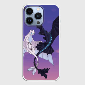 Чехол для iPhone 13 Pro с принтом ночная фурия ,  |  | how to train your dragon | night fury | беззубик | дракон | как приручить дракона | ночная фурия
