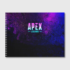 Альбом для рисования с принтом Apex Legends Neon logo , 100% бумага
 | матовая бумага, плотность 200 мг. | apex | apex legends | bangalor | bloodhound | caustic | crypto | gibraltar | legends | lifeline | logo | mirage | neon | pathfinder | titanfall | watson | wraith | апекс | неон