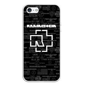 Чехол для iPhone 5/5S матовый с принтом RAMMSTEIN , Силикон | Область печати: задняя сторона чехла, без боковых панелей | metallica | rammstein | rock | металл | музыка | раммштайн | рок