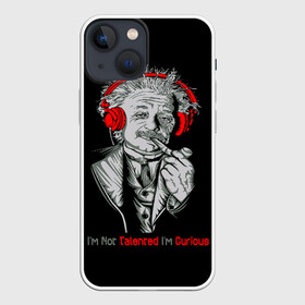 Чехол для iPhone 13 mini с принтом Альберт Эйнштейн ,  |  | albert einstein | biography | genius | history | physics | relativity | science | альберт эйнштейн | биография | гений | история | наука | относительность | физика