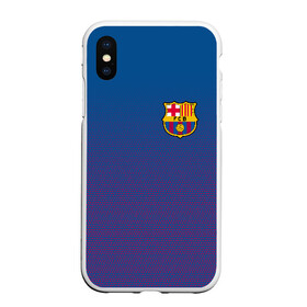 Чехол для iPhone XS Max матовый с принтом FC BARCA , Силикон | Область печати: задняя сторона чехла, без боковых панелей | barcelona | fc barca | барка | барселона