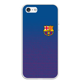 Чехол для iPhone 5/5S матовый с принтом FC BARCA , Силикон | Область печати: задняя сторона чехла, без боковых панелей | barcelona | fc barca | барка | барселона