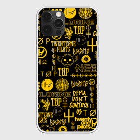 Чехол для iPhone 12 Pro с принтом TWENTY ONE PILOTS , силикон | область печати: задняя сторона чехла, без боковых панелей | Тематика изображения на принте: 21 pilots | 21p | bandito | blurryface | chlorine | joshua | ned | top | trench | twenty one pilots | tyler | бандито | нэд | тренч