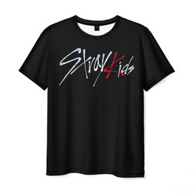 Мужская футболка 3D с принтом Stray Kids , 100% полиэфир | прямой крой, круглый вырез горловины, длина до линии бедер | Тематика изображения на принте: bang chan | changbin | han | hyunjin | k pop | korean pop | lee felix | lee know | seungmin | stray kids | бэнг чан | ли ноу | ли феликс | стрей кидс | хан | хёнджин | чангбин