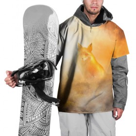 Накидка на куртку 3D с принтом Лисичка в тумане , 100% полиэстер |  | Тематика изображения на принте: animals | forest | fox | арт | животное | лес | лиса | лисичка | облака | рисунок | рыжая лиса | туман