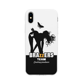 Чехол для iPhone X матовый с принтом Brazzers team Casting-producer , Силикон | Печать на задней стороне чехла, без боковой панели | adults | brazzers | butterflies | casting | girl | inscription | logo | movies | producer | silhouette | studio | team | бабочки | братья | девушка | кастинг | логотип | надпись | продюсер | силуэт | студия | фильмы