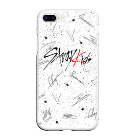 Чехол для iPhone 7Plus/8 Plus матовый с принтом STRAY KIDS АВТОГРАФЫ , Силикон | Область печати: задняя сторона чехла, без боковых панелей | skz | stray kids | бан чан | ли ноу | скз | стрей кидс | сынмин | уджин | феликс | хан | хёджин | чанбин