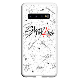 Чехол для Samsung Galaxy S10 с принтом STRAY KIDS АВТОГРАФЫ , Силикон | Область печати: задняя сторона чехла, без боковых панелей | skz | stray kids | бан чан | ли ноу | скз | стрей кидс | сынмин | уджин | феликс | хан | хёджин | чанбин