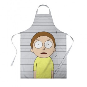 Фартук 3D с принтом Morty is in prison , 100% полиэстер | общий размер — 65 х 85 см, ширина нагрудника — 26 см, горловина — 53 см, длина завязок — 54 см, общий обхват в поясе — 173 см. Принт на завязках и на горловине наносится с двух сторон, на основной части фартука — только с внешней стороны | c 137 | morty | morty smith | portal | rick | rick and morty | rick sanchez | sanchez | smith | морти | морти смит | портал | рик | рик и морти | рик санчез | санчез | смит