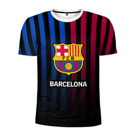 Мужская футболка 3D спортивная с принтом BARCELONA , 100% полиэстер с улучшенными характеристиками | приталенный силуэт, круглая горловина, широкие плечи, сужается к линии бедра | barca | barsa | barselona | fc barcelona | leo messi | neimar | neymar | барселона | лионель месси | неймар | нэмар | футбол.