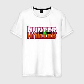 Мужская футболка хлопок с принтом Hunter x Hunter , 100% хлопок | прямой крой, круглый вырез горловины, длина до линии бедер, слегка спущенное плечо. | gone | hunter x hunter | hunterxhunter | killua | гон | хантер х хантер