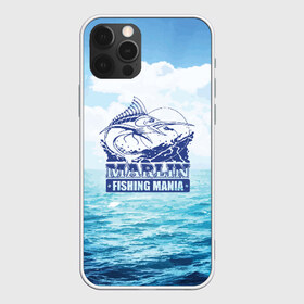 Чехол для iPhone 12 Pro Max с принтом Marlin , Силикон |  | Тематика изображения на принте: fin | fishing | fishing line | hook | marlin | ocean | spinner | water | блесна | крючок | леска | марлин | океан | плавник | рыбалка