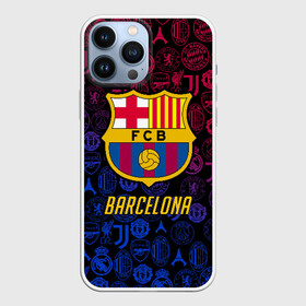 Чехол для iPhone 13 Pro Max с принтом FC BARCELONA (BARCA) | БАРСЕЛОНА ,  |  | Тематика изображения на принте: barcelona | fc barca | барка | барселона