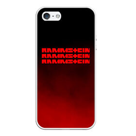 Чехол для iPhone 5/5S матовый с принтом RAMMSTEIN , Силикон | Область печати: задняя сторона чехла, без боковых панелей | lindemann | rammstein | рамштайн | тилль линдеманн