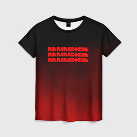 Женская футболка 3D с принтом RAMMSTEIN , 100% полиэфир ( синтетическое хлопкоподобное полотно) | прямой крой, круглый вырез горловины, длина до линии бедер | lindemann | rammstein | рамштайн | тилль линдеманн
