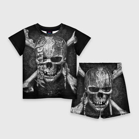 Детский костюм с шортами 3D с принтом Metallica ,  |  | album | black | concert | heavy | kirk | metal | metallica | music | rock | tolls | джеймс хэтфилд | кирк хэмметт | клифф бёртон | ларс ульрих | метал | металлика | трэш