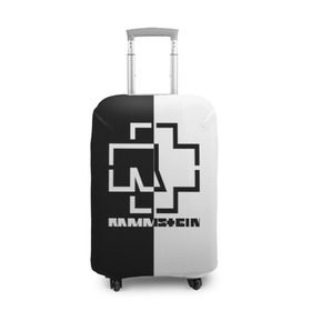 Чехол для чемодана 3D с принтом RAMMSTEIN , 86% полиэфир, 14% спандекс | двустороннее нанесение принта, прорези для ручек и колес | rammstein | рамштайн