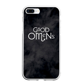 Чехол для iPhone 7Plus/8 Plus матовый с принтом GOOD OMENS (КРЫЛЬЯ) , Силикон | Область печати: задняя сторона чехла, без боковых панелей | Тематика изображения на принте: good omens | благие знамения | терри пратчетт